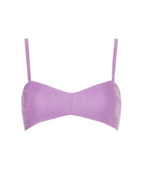 Ronny Kobo Collection Lilac Bandeau Bralette with Straps